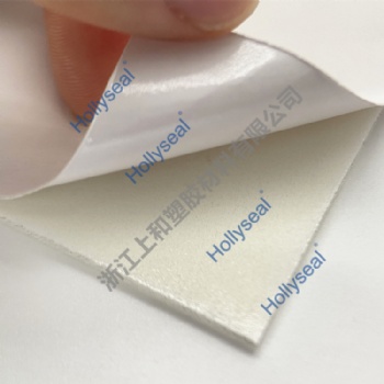 1mm厚纯白自吸附带纸玻璃垫片用PVC泡棉